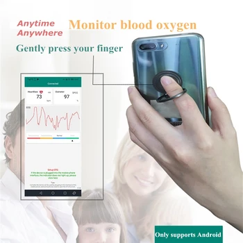 Multifunctional portabil de monitorizare sânge Android APP de analiză a datelor Deget de sange pulsoximetru SPO2 пульсоксиметр xiao оксиметр mi