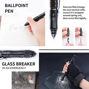Multifunctional Tactical Pen Auto Livrările De Apărare Din Oțel Inoxidabil Protecție De Securitate Personală Instrument De Apărare De Apărare