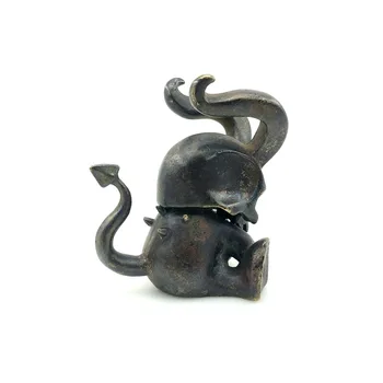 Multifuncțional Instrument Mic ECD / Birou de Obiecte Decorative din Alamă Figura Black Devil Prespapier