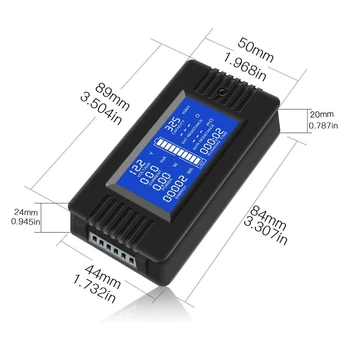 Multifuncțional Monitor Baterie Metru,0-200V,0-300A (Aplicate pe scară Largă La 12V/24V/48V RV/Baterie de Masina) Ecran LCD Digital de Curent Vol