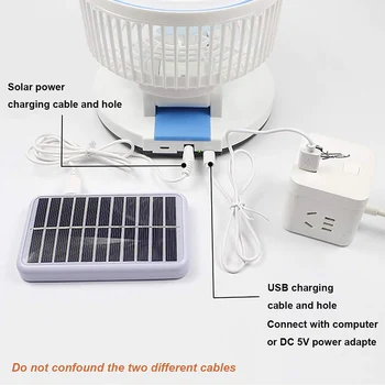 Multifuncțional Ventilator Solar Pliabil cu lumina LED-uri Reglabile de Viteză USB Mini Ventilator de birou Portabil în aer liber Ventilatorului de Răcire