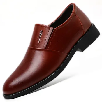 MULUHU 2020 Noua Moda de Afaceri de Lux Oxford din Piele Pantofi Barbati Formale Pantofi Rochie de Birou de sex Masculin Nunta Apartamente Alunecare Pe