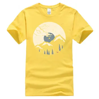 Munte Estetice Tee Camasa pentru Barbati Muntele Fuji Deșert Grafic Tricou Peisaj, Pădure, Apus de soare Fox Bunicul Tricou Supradimensionat