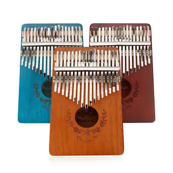 Muspor 17-chei din lemn de Mahon Kalimba Degetul Degetul mare Pian Mbira Sanza Ghirlanda Stil Degetul mare Pian cu Degetul Tastatura Instrument Muzical
