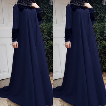 Musulman Dantela Rochii Rochie Maxi De Seara Vestidos Cardigan Kimono Robă Lungă, Rochii Elegante Jubah Orientul Mijlociu Eid Ramadan Islamic