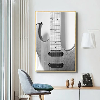 Muzica Chitara set de Imagini Wall Art Print pe Panza de imprimare Poster Pictura Moderna pentru Living Dormitor Decor Acasă Nici un Cadru