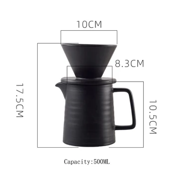 Mână de fabricare a berii de cafea oală de cafea berii aparat picurare tip v60 filtru de cafea mână cupa berii acasă set filtru Ceramic cupa