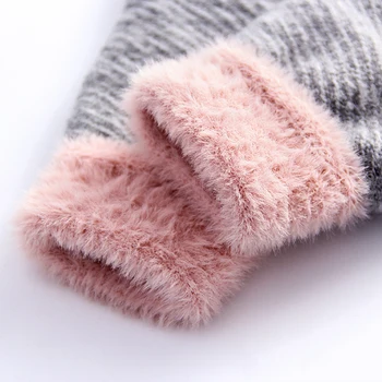 Mănuși de iarnă pentru femei drăguț de pluș cald mănuși de echitatie în aer liber, vânt și frig dovada Touch ecran mănuși pentru femeie