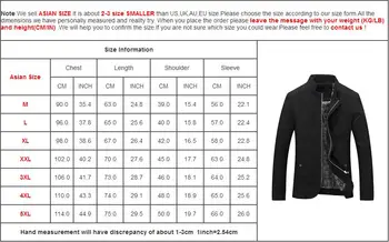 NaranjaSabor Mens Îmbrăcăminte de Brand 2020 Primăvară de Toamnă pentru Bărbați Jachete Casual de Bumbac Îmbrăcăminte Mens Haine Șanț de sex Masculin Canadiană 5XL