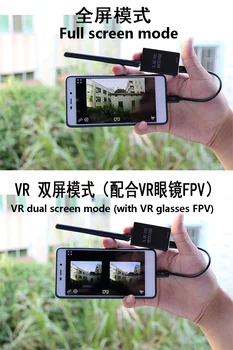 Nartor FPV Mini 5.8 G 150CH Mini FPV Receptor UVC Video Downlink OTG VR Telefon Android