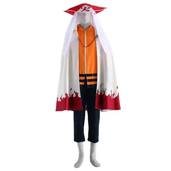 Naruto Cosplay Uzumaki Naruto Cosplay Costum Costum Pelerina Adult, Copii, Copii, Uniforme De Halloween Cosplay Costum De Haine