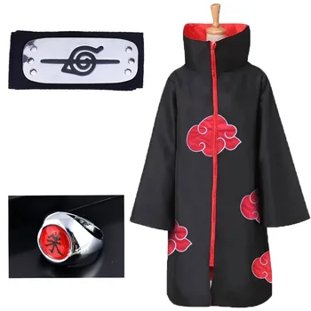 Naruto Costum Pelerina Akatsuki Cosplay Sasuke Uchiha Cape Cosplay Itachi Îmbrăcăminte Cosplay costum S-XXL