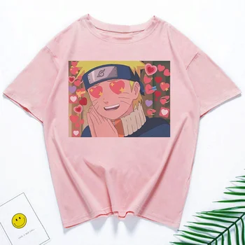 Naruto Imprimare tricou Femei Ulzzang Harajuku Vintage de Vara Noi Harajuku tricou Casual de Vara tricou Femei Top T-shirt