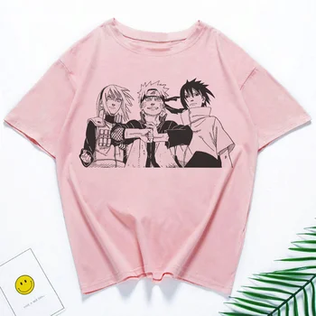Naruto Imprimare tricou Femei Ulzzang Harajuku Vintage de Vara Noi Harajuku tricou Casual de Vara tricou Femei Top T-shirt