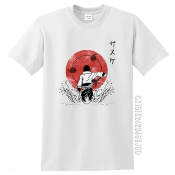 Naruto Sasuke Uchiha Itachi Tricou pentru Bărbați T-shirt Anime Japonia Înaltă Calitate Streetwear Tricouri Stil Harajuku din Bumbac Tricou