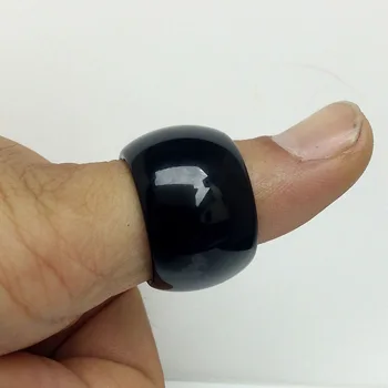 Naturale cristal calcedonie inel inele bărbați femei bijuterii piatră norocos negru piatră prețioasă de jad deget inel cu opal inel de smarald brand