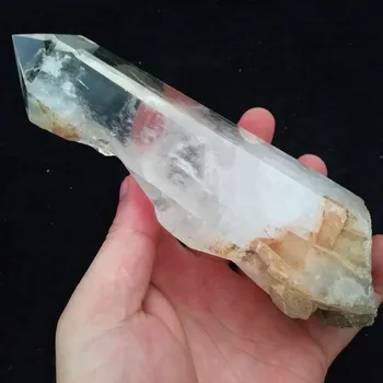 Naturale cristal de cuarț bagheta punctul feng piatra shui piatră de vindecare cristale bagheta energie chakra