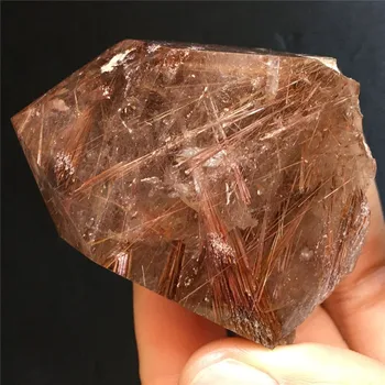 Naturale cristal de cuarț bagheta punctul feng shui păr de aur chakra transparent de vindecare cu cristale pietre