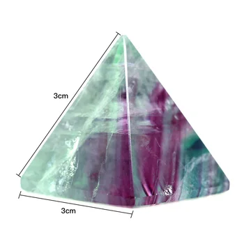 Naturale Cristal De Fluorit Piramida De Cuart Chakra Piramida De Piatră Set Cristal De Vindecare Chakra Set Decor Acasă Meserii De Bijuterie De Piatra