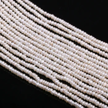 Naturale de apă Dulce Perle Margele Rotunde Naturale, Perle pentru a Face Bijuterii Brățară Colier de 13 Inch Dimensiune 2.5-3mm