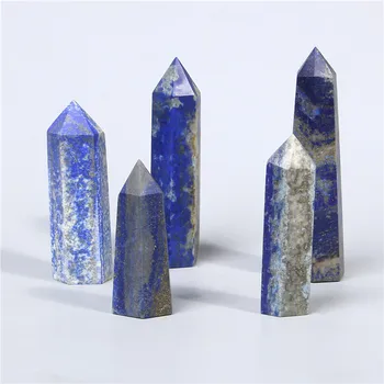 Naturale De Vindecare Clar Rose Cuarț De Cristal Lapis Lazuli Stick Nici O Gaură Coloana Reziliat Bagheta Specimen De Vindecare Reiki Minerale Cadouri