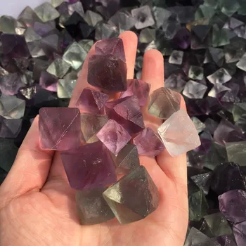 Naturale Mixte Fluorit Octaedru Bijuterie Mică Piatră brută Specimen de Vindecare DIY Naturale, Cristale de Cuarț Pietre