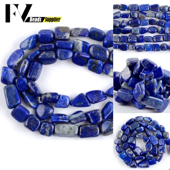 Naturale Neregulate Lapis Lazuli Piatră Margele Vrac 8-10mm Distanțier Chips-uri Margele Pentru Bijuterii DIY Brățară Colier Accesorii
