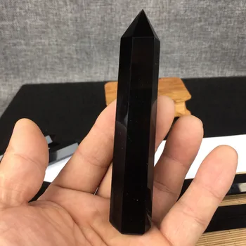 Naturale obsidian obelisc cristal de cuarț bagheta punct de pietre de vindecare pentru daruri de vindecare