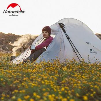 Naturehike 10D Nailon Cort de Camping 930g Ultralight Nou Upgrade Norul 1-2 Persoane Cort Siliciu Acoperită în aer Liber Cort rezistent la apa
