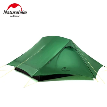 Naturehike 2020 Nou 4 sezon în aer liber pentru 2 Persoane Strat Dublu 20D silicon Camping Cort Ultra-usor, rezistent la apa Cort Tija de Aluminiu