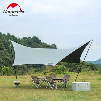 Naturehike de Camping în aer liber foarte Mare Prelată 520*420cm Hexagonale Umbra Soare pentru Terasa Bloc UV pentru Instalație în aer liber și Activități de