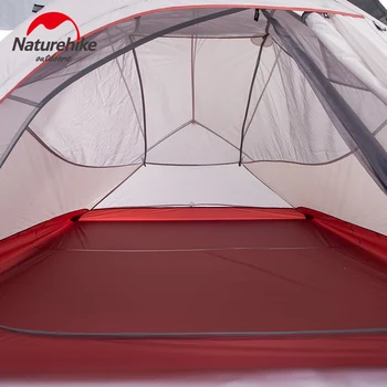 Naturehike nor până la 3 persoane ultralight cort de camping în aer liber, drumeții rezistent la apa 3 oameni cortul cel mai bun de familie corturi, cu acces gratuit la podea mat