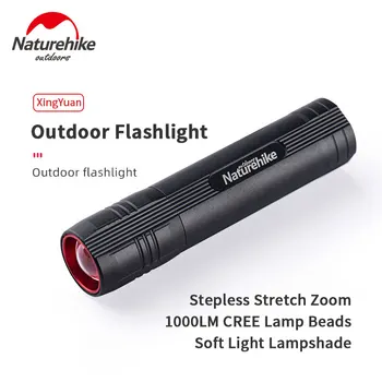 Naturehike în aer liber Lanterna MiNi Ultralight Portabil LED Camping Zoom Lumina Impermeabil USB Reincarcabila 5 Modul de Iluminare Flashli