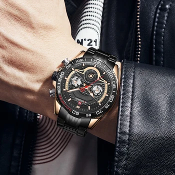 NAVIFORCE Brand de Lux pentru Bărbați Ceasuri de Afaceri de Moda Cuarț Ceas pentru Bărbați Impermeabil din Oțel Inoxidabil Data Ceas Relogio Masculino