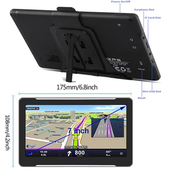 Navigare device7 inch Android navigation512+16GB wifi auto tableta satellitegps explorer gps camera. Gratuit hartă
