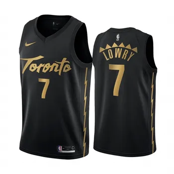 NBA Bărbați Toronto Raptors #7 Lowry #43 Siakam #23 Vanvleet Baschet Tricouri City Edition Negru, Tricouri