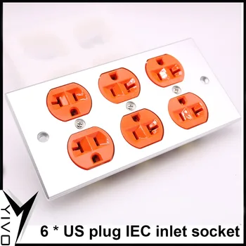 NE plug YS06 Conector de Alimentare Hi-end DIY HIFI Alamă 62% cupru placare cu aur de 24k 146 tip 15 amp IEC admisie electric priza