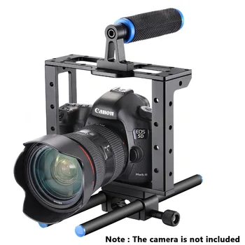 Neewer Camera Video Cușcă Film Film Making Kit pentru Canon Nikon Sony și Alte Camere DSLR pentru a Monta Caseta Mat Follow Focus negru