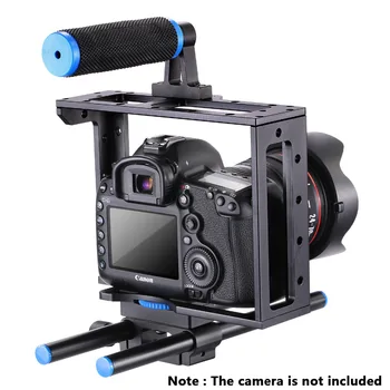 Neewer Camera Video Cușcă Film Film Making Kit pentru Canon Nikon Sony și Alte Camere DSLR pentru a Monta Caseta Mat Follow Focus negru