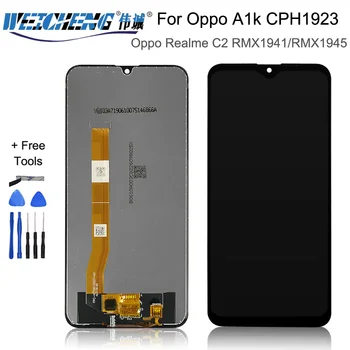 Negru 6.1 inch Pentru Oppo A1k CPH1923 / Pentru Oppo Realme C2 RMX1941 RMX1945 Display LCD Touch Screen Digitizer Asamblare