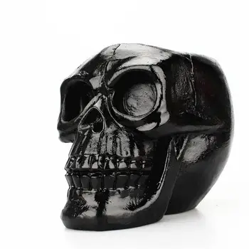 Negru Craniu De Depozitare Suport Pentru Pix Horror Amuzant Craniu Multifuncțională Cutie De Depozitare Ghiveci De Halloween Cadou Spațiu Creativ Consumabile