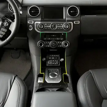 Negru lucios Consola de Control Panel Ornamental pentru Land Rover Discovery 4 LR4 2010-2016 Auto-Styling Accesorii Schimbătorului de Acoperire Cadru