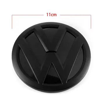 Negru mat 110MM din Spate a Capacului Portbagajului Insigna Logo-ul Auto Emblema de Înlocuire pentru VW Volkswagen Tiguan