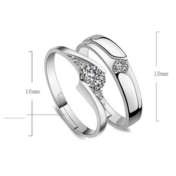 NEHZY Ultra-flash cristal cuplu inel de sensibilitate inel moda bijuterii ring pentru a trimite prietena lui să-și trimită soția