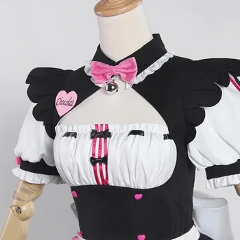 NEKOPARA Cosplay Roz Chocola Maid Dress Fată Pisica Femei Costum de Seturi de Joc