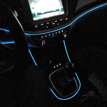 Neon flexibil Interior Masina Atmosferă Lumini LED Benzi Pentru Jaguar E-Ritm F-Ritmul I-Ritm de Tip F-XE XF XJ XJR XKR Accesorii
