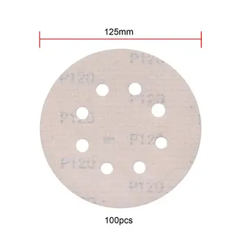 Neoteck 120 grit 125mm Discuri de Șlefuire de Înaltă Calitate, Hârtie Abrazivă pentru șlefuire Lemn