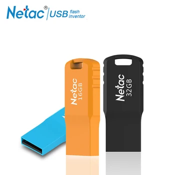 Netac U195 USB2.0 Flash USB Mini Disc Flash Pen Drive 8GB 16GB 32GB Negru Albastru Portocaliu Dreptunghi de Memorie Flash Drive U Stick