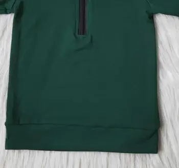 New Baby Boys T-shirt de Culoare Verde Guler de Turn-Down haine cu maneci lungi populare haine pentru copii