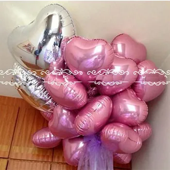 New sosire 18 inch Roz inima balon de Folie consumabile partid Bar aniversare de nunta de decorare balon jucării Clasice de vânzare Fierbinte